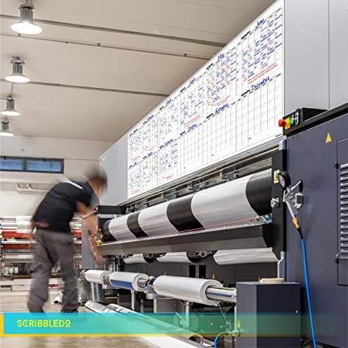 Extra Large 100"x36" 12-Month Dry Erase Whiteboard Monthly Planner