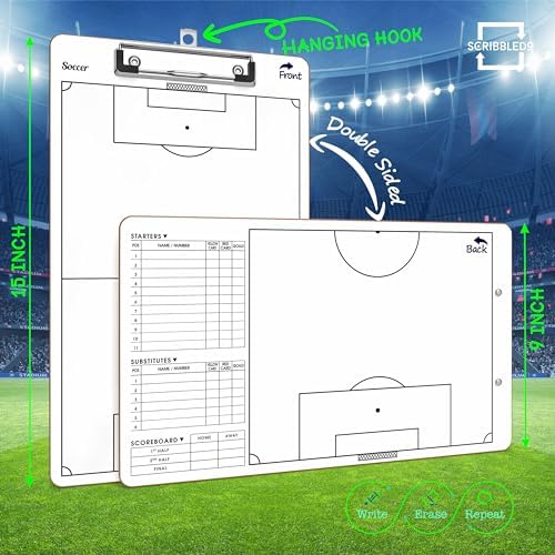 Soccer Dry Erase Coaching Board 15"x9
