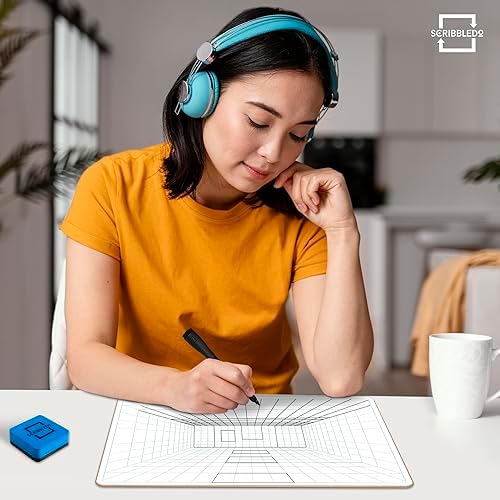 1 Point Perspective Grid 11”x14” Double-Sided Dry Erase Board