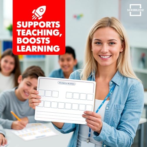 Elkonin Boxes Dry Erase Board 9x12 Inch