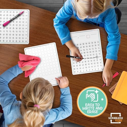 Dry Erase 100 Chart 9”x12” (10 Pack)