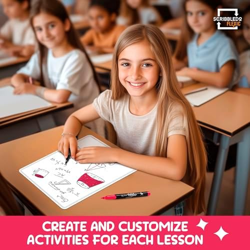 Small White Board Dry Erase Sheets 9"x12" 10 Pack