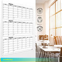 Large 36"x48" Quarterly Dry Erase Wall Calendar