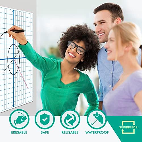 Magnetic Dry Erase XY Coordinate Plane Whiteboard 27" x 27