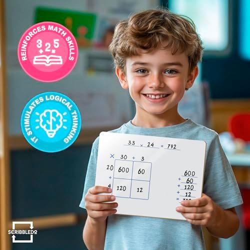 Dry Erase Ten Frame Area Model Board 9" x 12" Double Sided