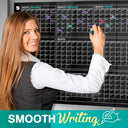 Magnetic 34"x46" Glass Whiteboard Monthly Calendar Planner