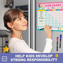Magnetic Dry Erase Reward Chart 13” X 17” (6 Markers)
