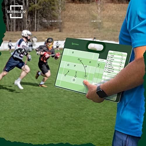 Dry Erase Lacrosse Coaching Board 15x10.5” with 2 Markers