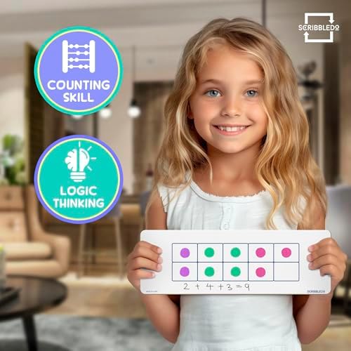 Double Sided 4" x 12" Dry Erase Ten Frame Board