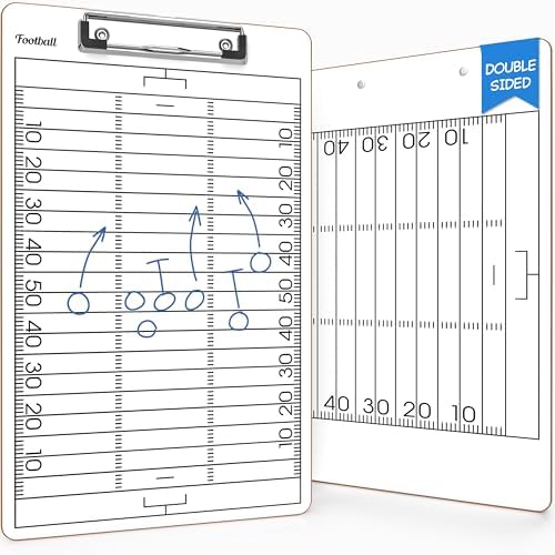 Football Dry Erase Coaching Clipboard 15x9 Double Sided