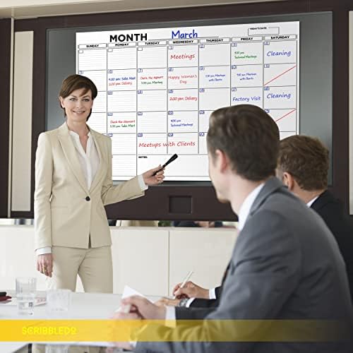 36"x48" Dry Erase Whiteboard Calendar