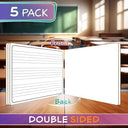 9" X 12" Double Sided Dry Erase Music Staff Lapboards (5 Pack)
