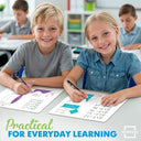 Scribbledo Small Dry Erase Boards for Students, 6 Pack 9 x 12 Double Sided White Boards with 6 Erasers