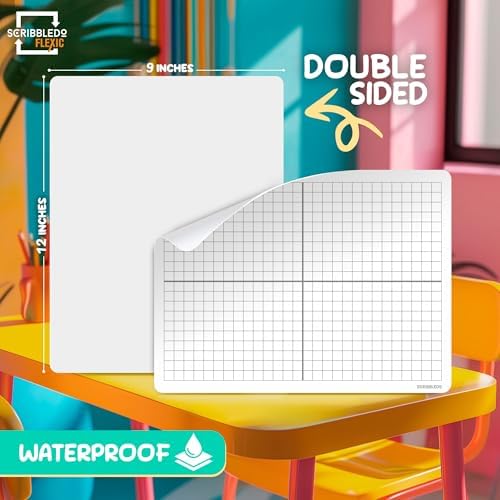 XY Graph Dry Erase Sheets 9"x12" (10 Pack)