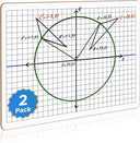 Dry Erase XY Axis Graph Lap Board 9" x 12" Double Sided