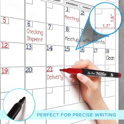 Large 36"x48" White Dry Erase Calendar