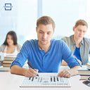 9" x 12" Double Sided Dry Erase Graph Whiteboard