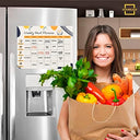 Weekly Meal Planner Dry Erase Magnetic 13"x17" with 6 Markers