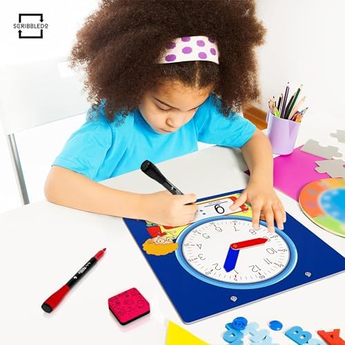 Writable Dry Erase Demonstration Clock