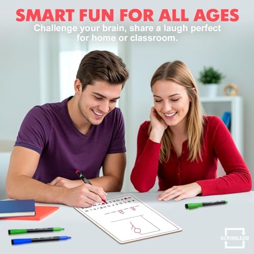 9”x12 Dry Erase Double-Sided Hangman Whiteboard