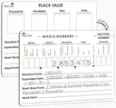 Place Value Board 9" x 12" Double Sided Dry Erase Boards