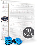 5 Pack Dry Erase Alphabet Tracing Whiteboard 9 x 12 Inch with Cards