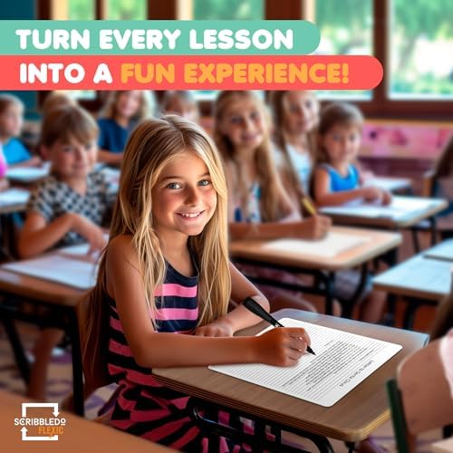 9x12 College Ruled Lined Dry Erase Sheets 10 Pack