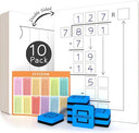 10 Pack Dry Erase Division White Boards 9 x 12 Inch Double Sided