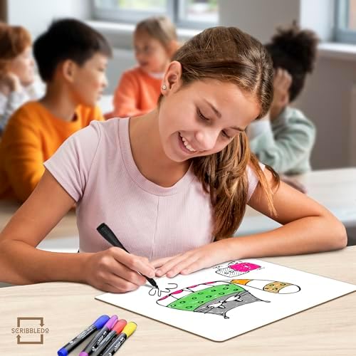 11x14 Double-Sided 2 Point Perspective Grid Dry Erase Board