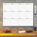 Large 36"x48" White Dry Erase Calendar