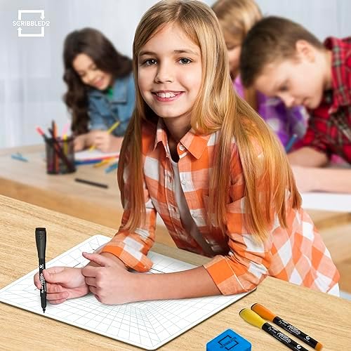 1 Point Perspective Grid 11”x14” Double-Sided Dry Erase Board