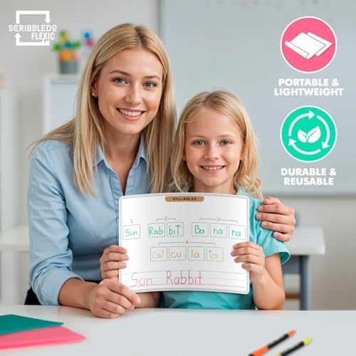 Elkonin Boxes Dry Erase Sheets 9”x12” 10 Pack