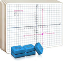 Double Sided Dry Erase XY Axis Coordinate Plane Lap Boards (5 Pack)