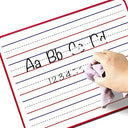 Magnetic Dry Erase Lapboard 9" x 12" Double Sided Ruled & Blank Red Framed