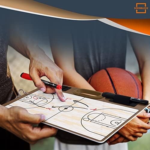 Basketball Dry Erase Whiteboard 15x10.5 Double Sided