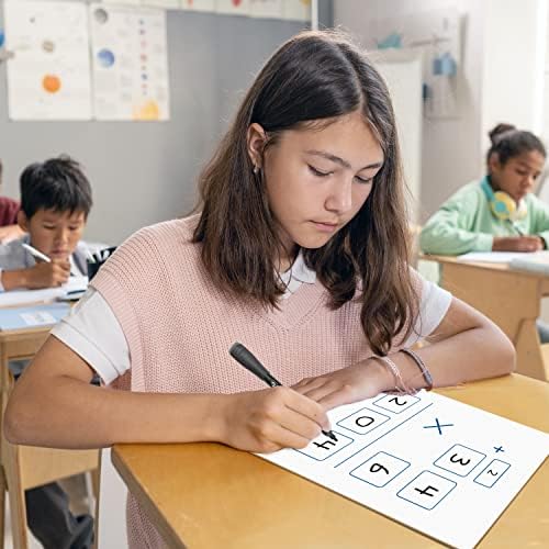Dry Erase Multiplication Board, 2x1 & 2x2, Double Sided 9"x12" (2 Pack)