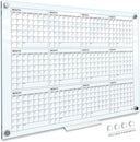 Magnetic 34”x46” Glass Whiteboard Yearly Dry Erase Calendar Planner