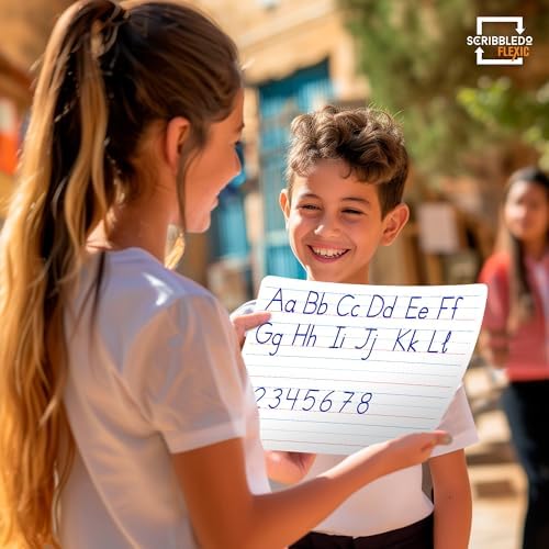 9x12 Lined Dry Erase Sheets 10 Pack