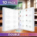 Fraction Manipulatives 9”x12” Dry Erase Sheets 10 Pack