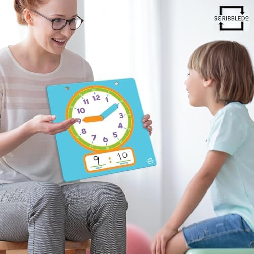 Dry Erase Learning Demonstration Clock