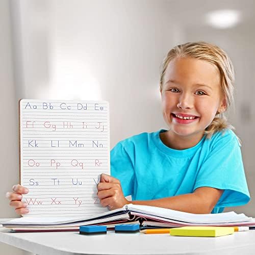 5 Pack Dry Erase Alphabet Tracing Whiteboard 9 x 12 Inch with Cards