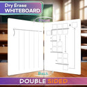 Dry Erase Double Sided Division Chart Whiteboard 9x12Inch