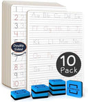 5 Pack Dry Erase Alphabet Tracing Whiteboard 9 x 12 Inch with Cards