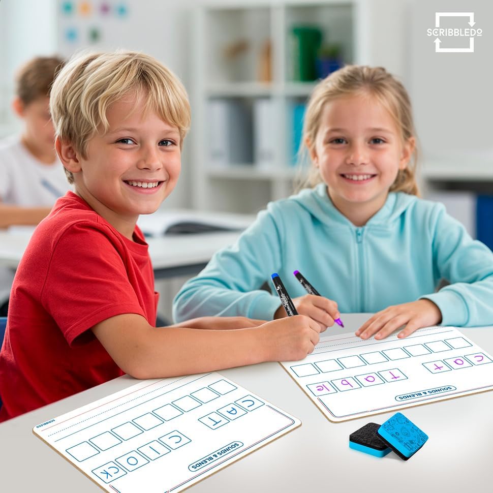 Elkonin Boxes Dry Erase Board 9x12 Inch