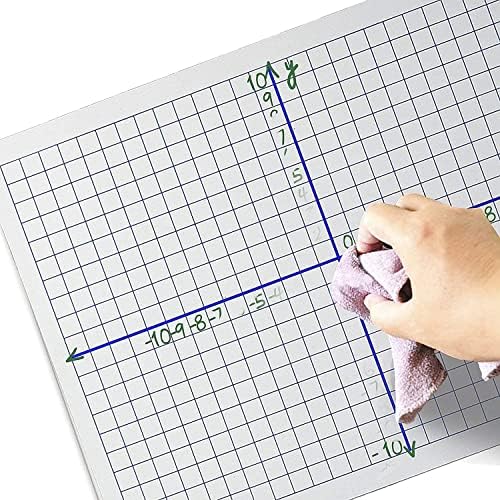 Dry Erase XY Axis Graph Lap Board 9" x 12" Double Sided