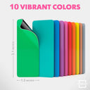 Dry Erase Colorful Magnetic Labels 3.1" x 1.2" 10 Pk