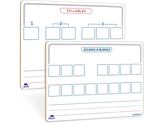 Sounds & Blends / Syllables Whiteboard 9"x12"