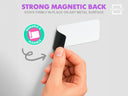 30 Pack Dry Erase Magnetic Labels – 3.1” x 1.2” Writable Strips