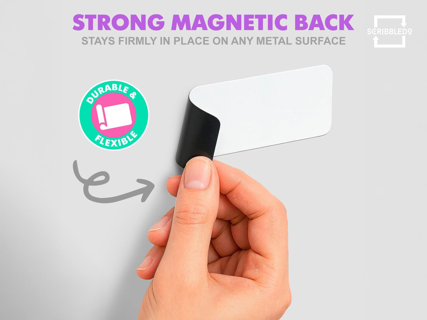 30 Pack Dry Erase Magnetic Labels – 3.1” x 1.2” Writable Strips