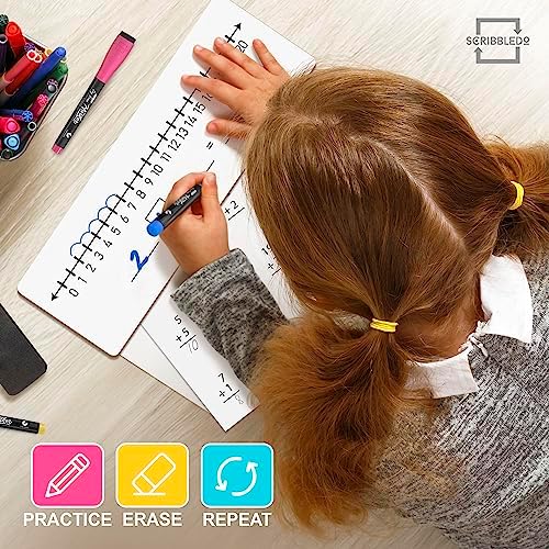 Dry Erase Number Line Boards 4x12 Double Sided 1-10/1-20 (10 Pack)